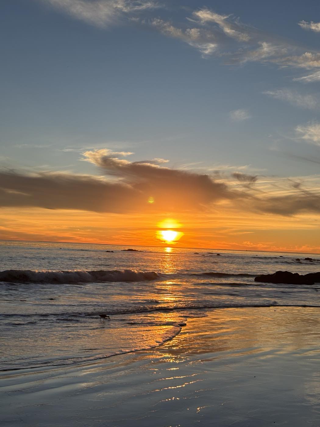 Sunset before a night program